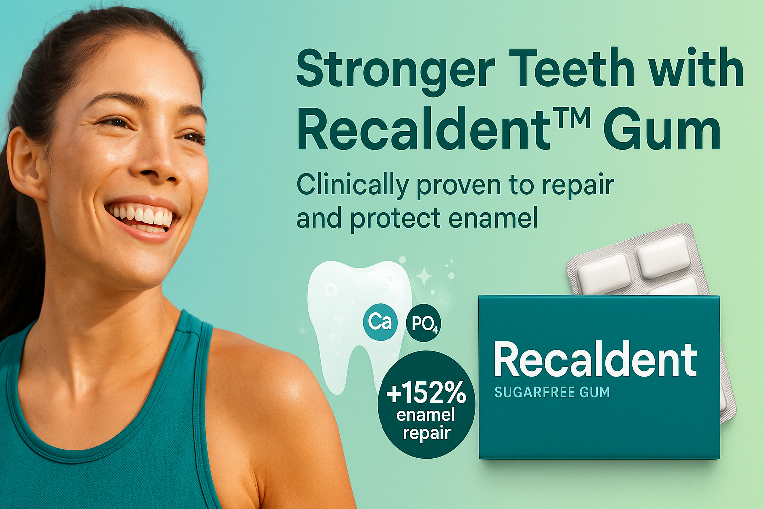 Stronger Teeth with Recaldent gum