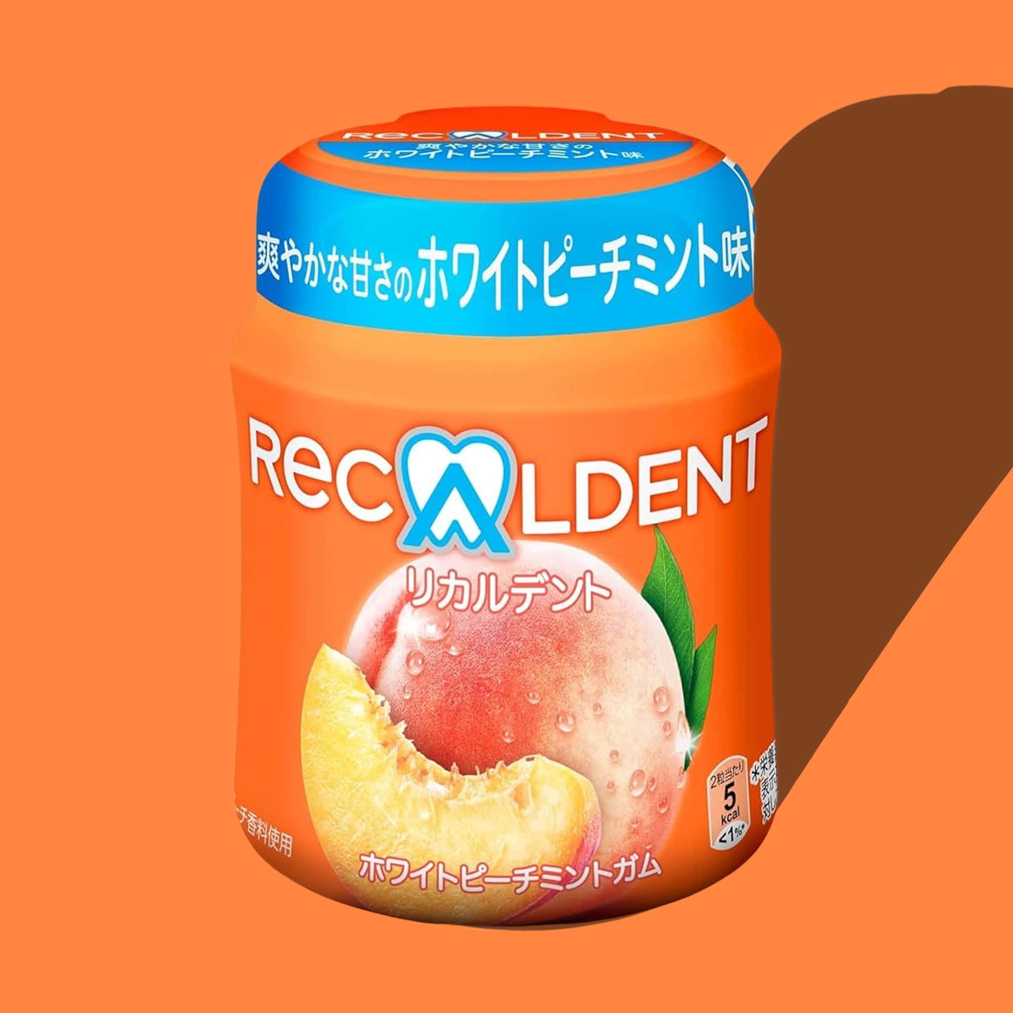 Recaldent Gum (Peach Flavour)