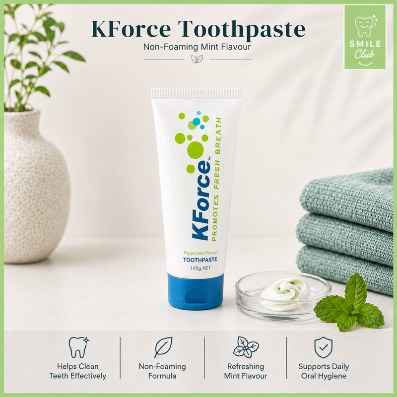 KForce Toothpaste. A Gentle Non-Foaming Daily Care