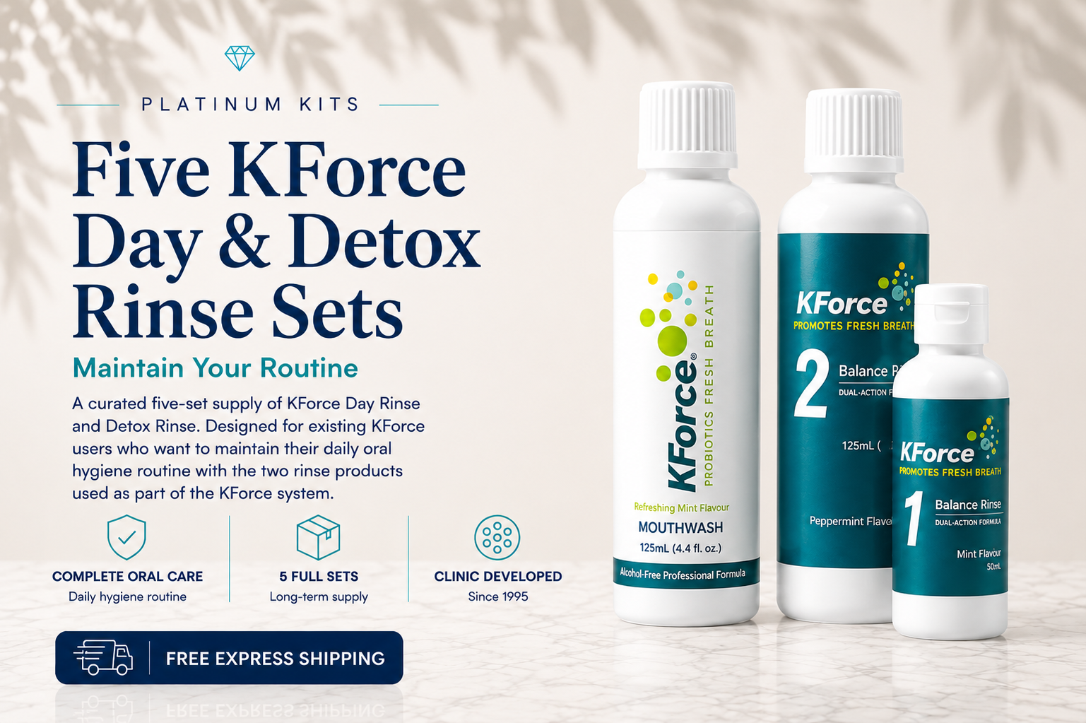 SAVE 40% - Five KForce Rinse Sets