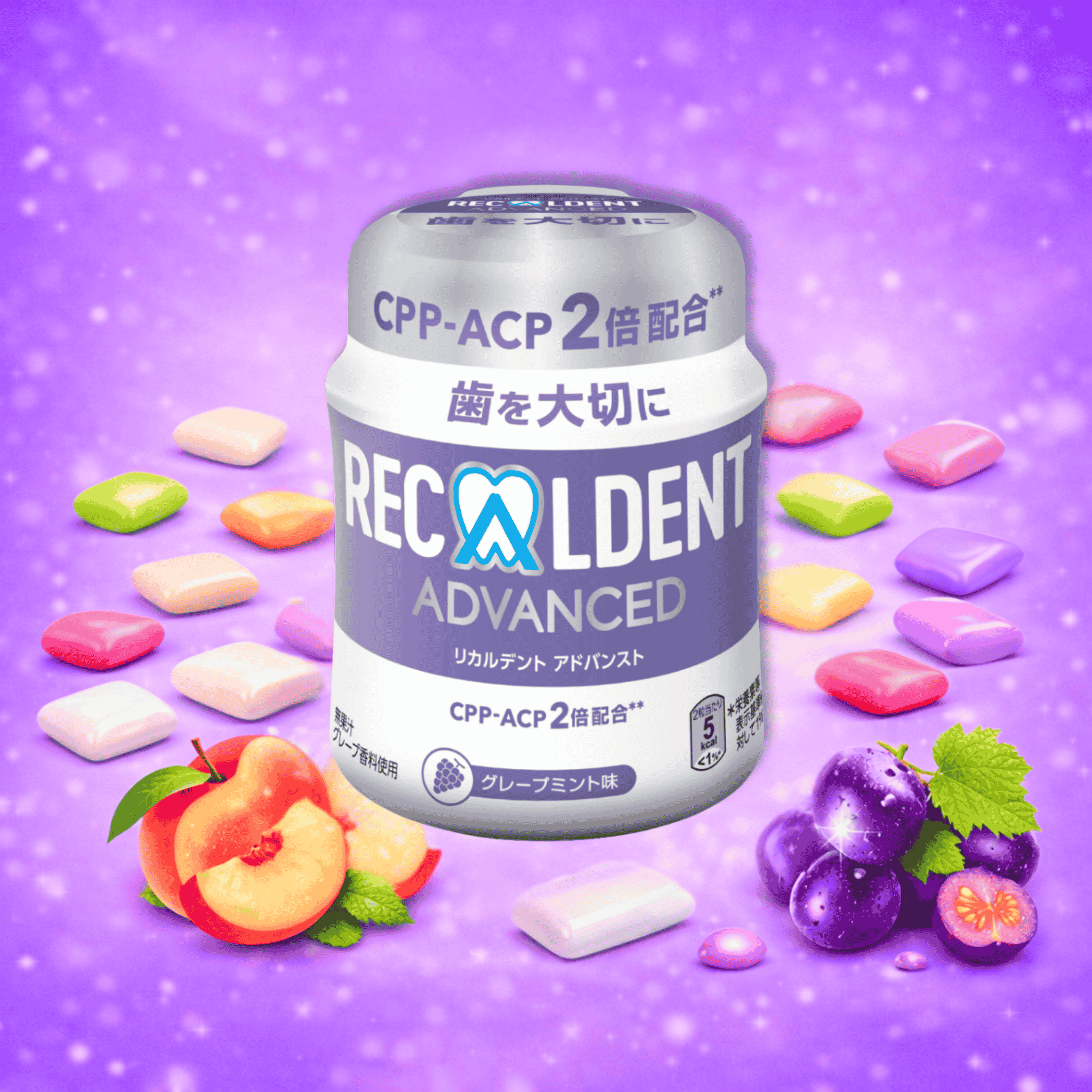 Recaldent Sugar-Free Chewing Gum — Multiple Flavours